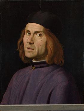 Lorenzo  Costa Portrait of Battista Fiera oil painting picture